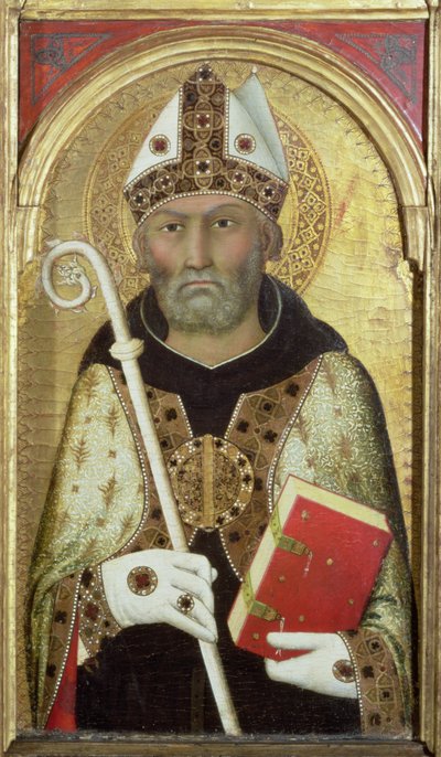 St. Augustine (detail) by Simone Martini